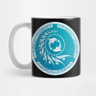 Twin Dolphin Nautilus Tribal Mug